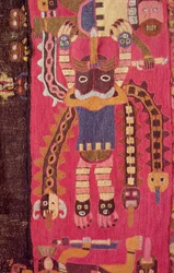 Woollen figure of a god, Paracas Culture